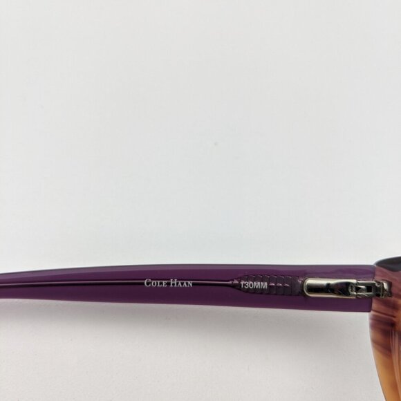 🕶️Cole Haan Plum Rose Horn CH1003 Eyeglasses 50/16/130 | ALH645🕶️ - Picture 7 of 10